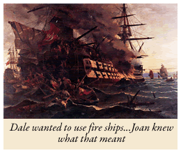 Fire ships against the Spanish